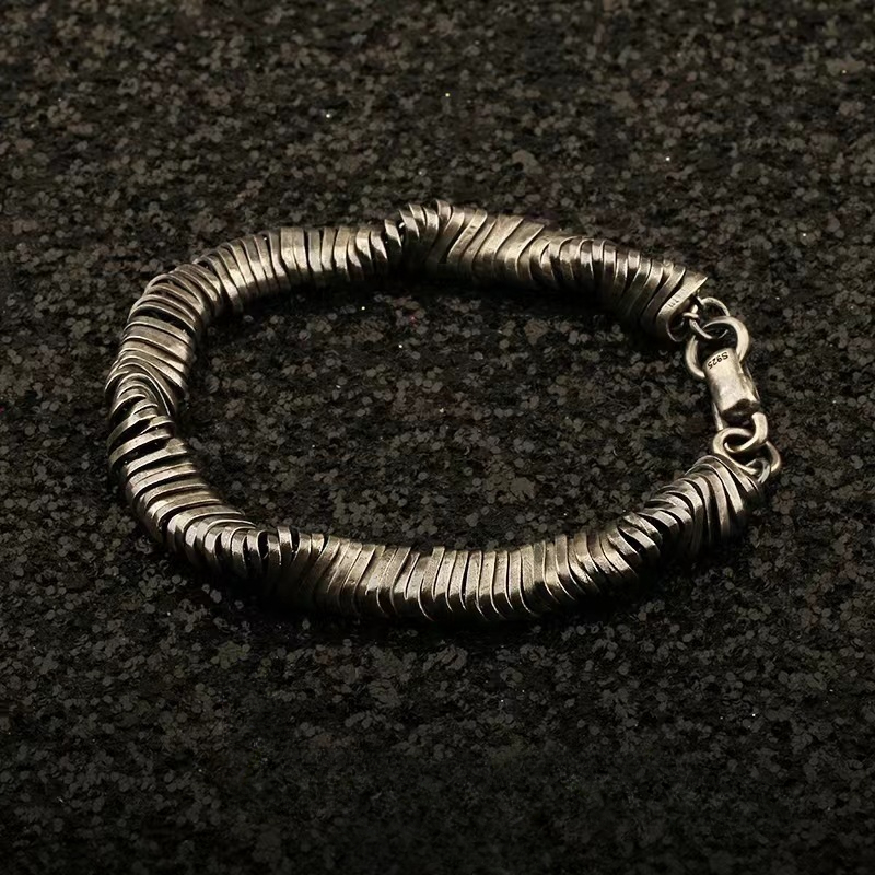 Men Accessories Ring And Bracelet - Buddhastone Yeni Trend Bilezik erkek Bükülmüş