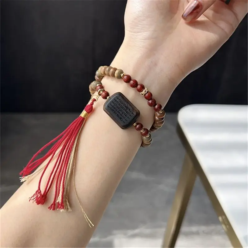 Bead Bracelet Men - Doğal Yeşil Sandal Ağacı Boncuklu İki
