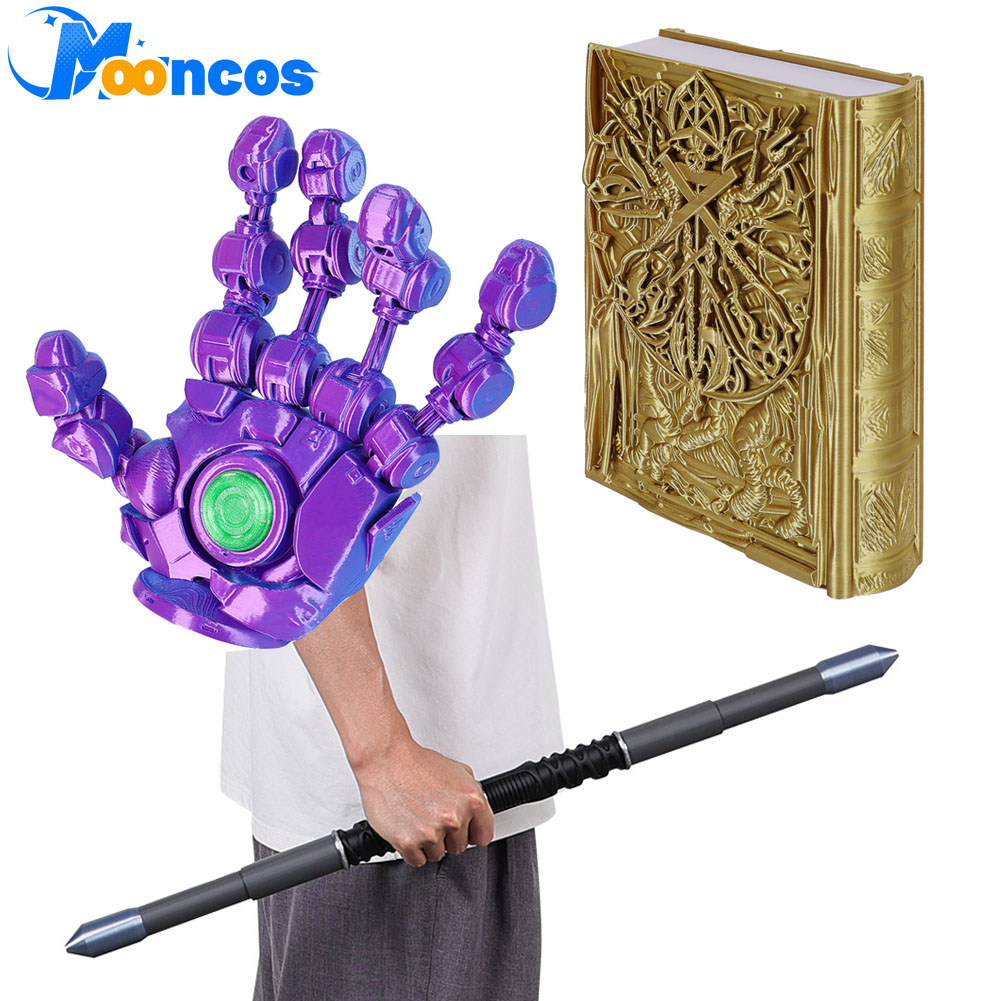 Men Accessories For Hand - Doom Cosplay Robot El, Altın Rengi