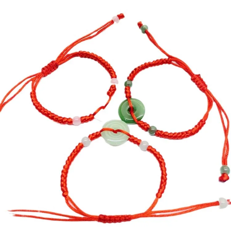 Bead Bracelet Men - Gerçek yeşim Donut bilezik akik kalsedon
