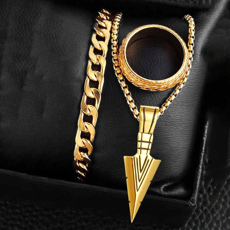 Çapraz Stil Aksesuar Seti Bile - Men Accessories Ring And Bracelet incelemesi ve fiyatı