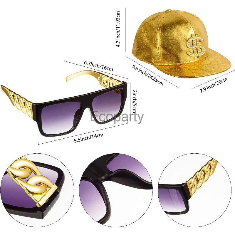 80s 90s Hip Hop Kostüm Aksesua - Men Accessories Ring And Bracelet incelemesi ve fiyatı