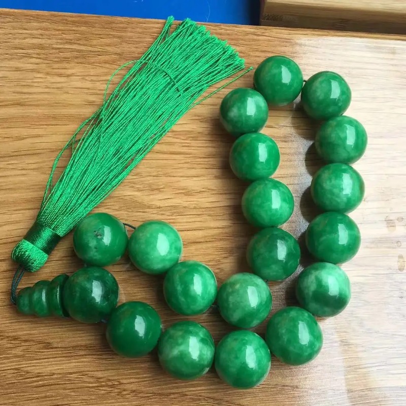 Doğal yeşil yeşim bilezikler 1 - Bead Bracelet Men incelemesi ve fiyatı