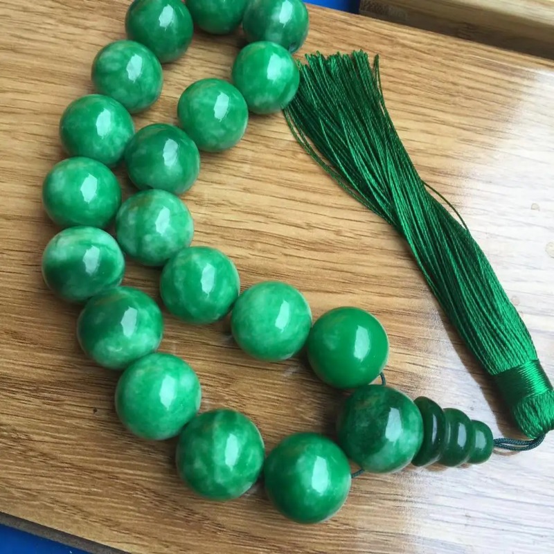 Doğal yeşil yeşim bilezikler 1 - Bead Bracelet Men incelemesi ve fiyatı