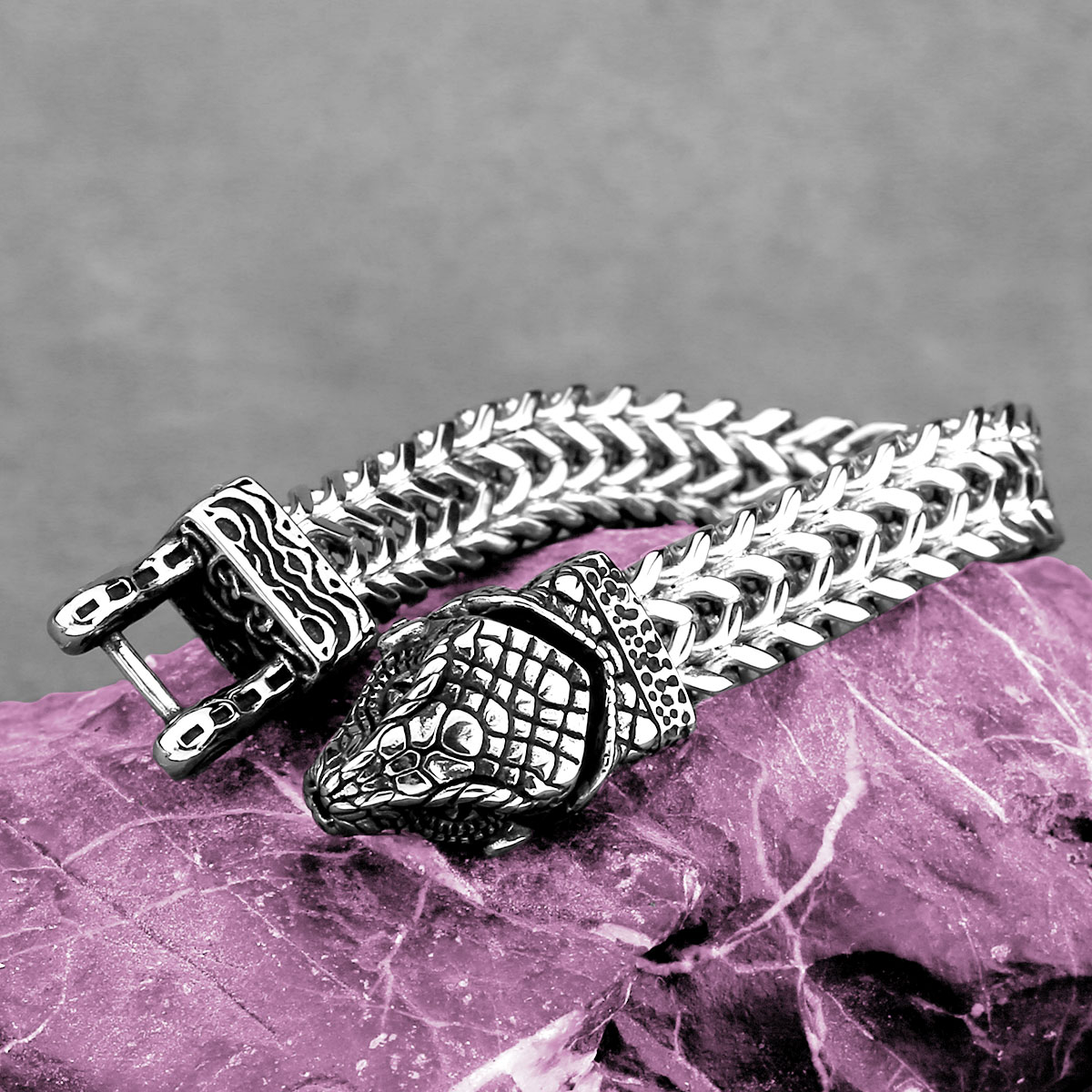Yeni Tasarım Viking Yılan Kafa - Men Accessories Ring And Bracelet incelemesi ve fiyatı