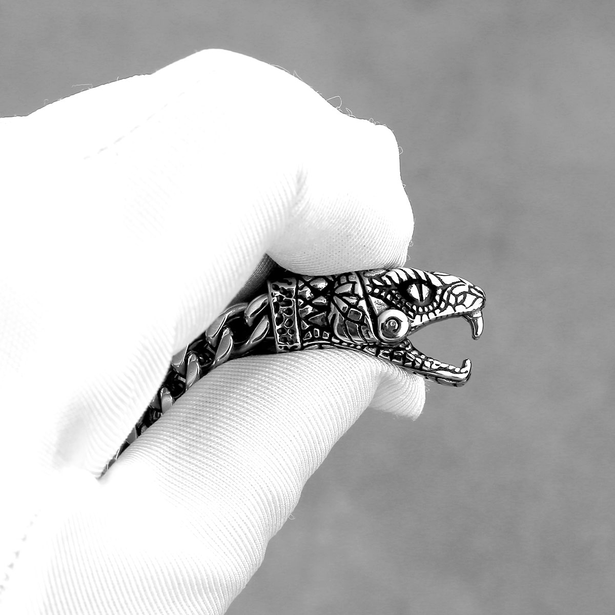 Yeni Tasarım Viking Yılan Kafa - Men Accessories Ring And Bracelet incelemesi ve fiyatı