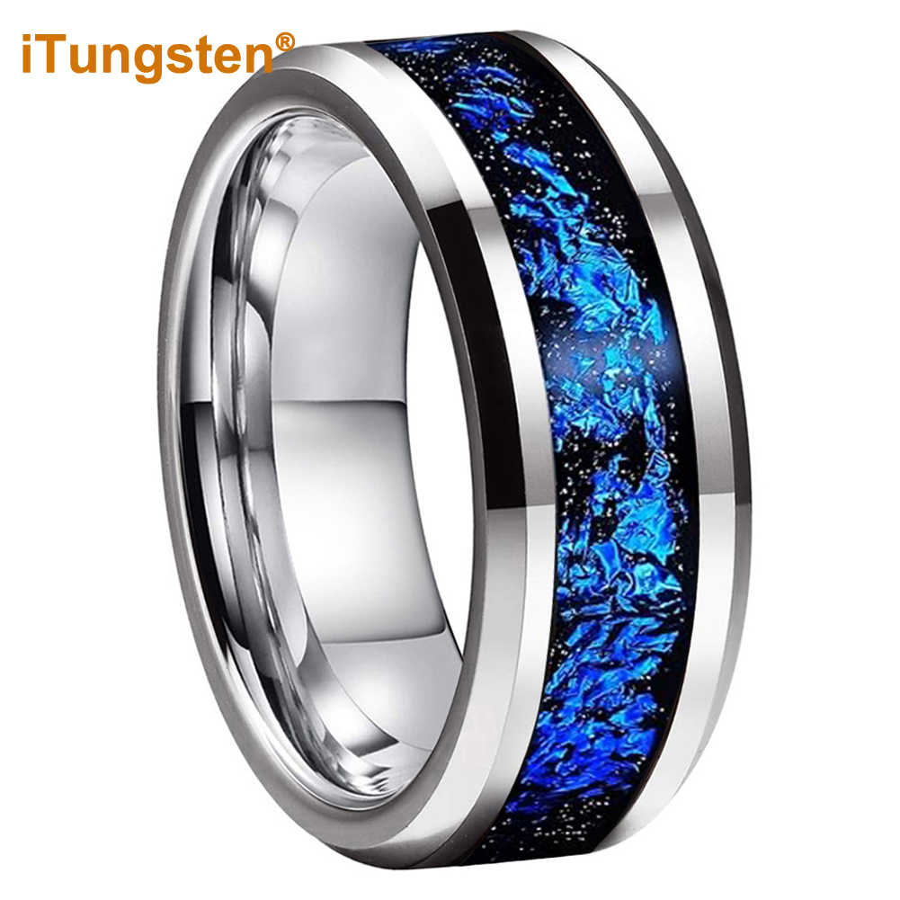 ITungsten 8mm Siyah/Gümüş Tung - Men Accessories In Silver incelemesi ve fiyatı