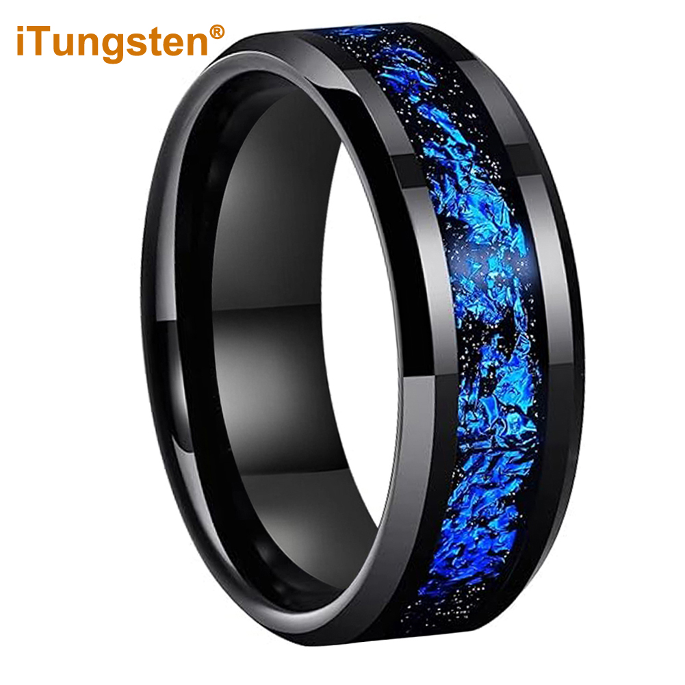 ITungsten 8mm Siyah/Gümüş Tung - Men Accessories In Silver incelemesi ve fiyatı