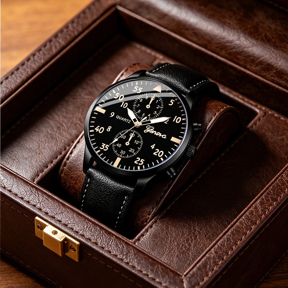 Şık 4 Parçalı Erkek İş Kuvars  - Men Accessories Ring And Bracelet incelemesi ve fiyatı