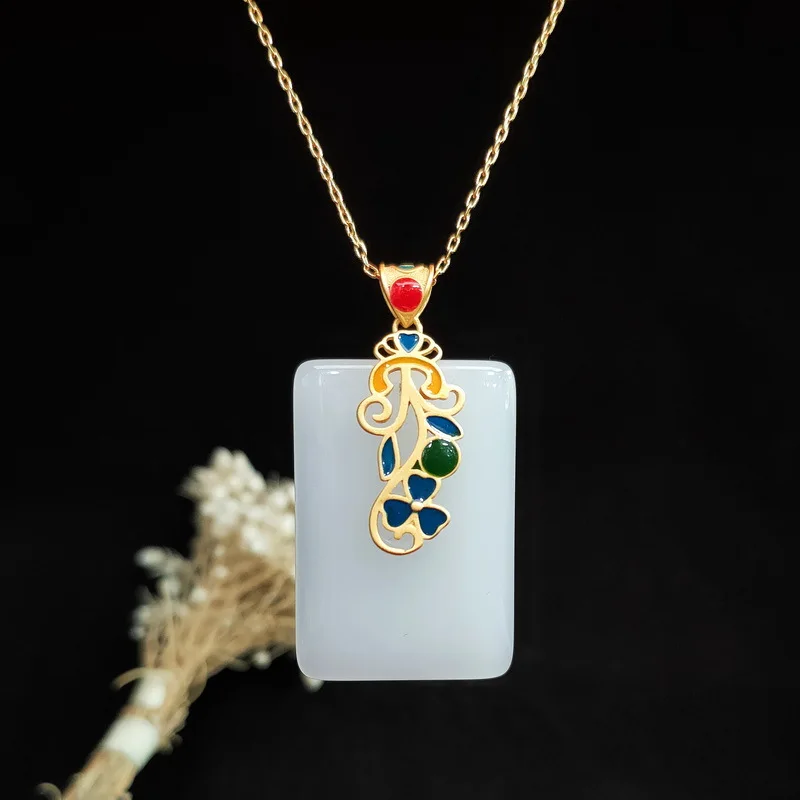 Yeşim taşlı kolye muska kalsed - Men Accessories In Silver incelemesi ve fiyatı