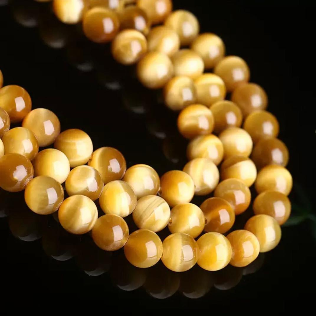 Doğal altın kaplama kaplan göz - Bead Bracelet Men incelemesi ve fiyatı