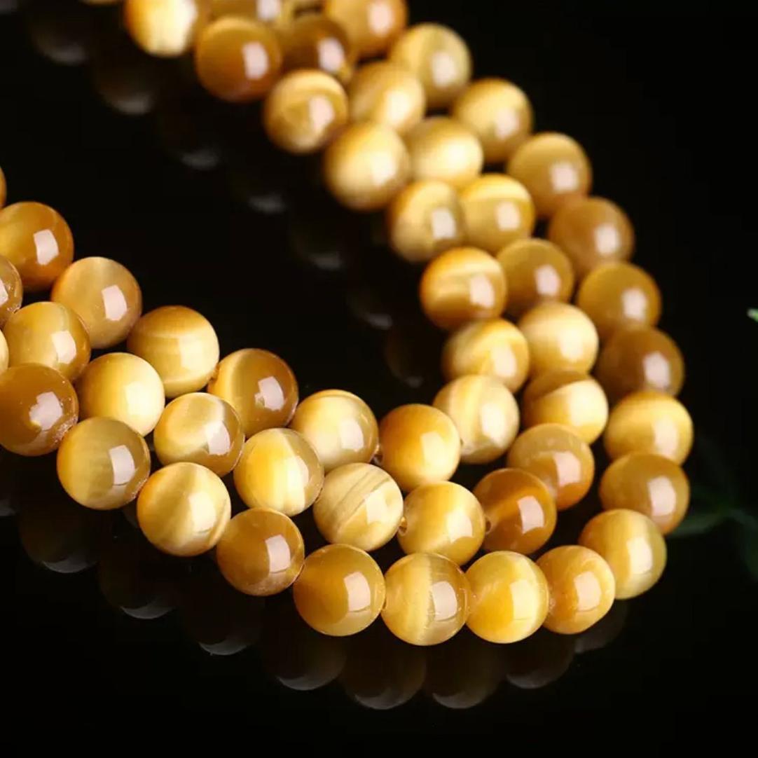 Doğal altın kaplama kaplan göz - Bead Bracelet Men incelemesi ve fiyatı