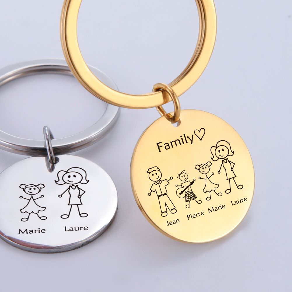 Aile Kişiselleştirilmiş Anahta - Men Accessories In Silver incelemesi ve fiyatı