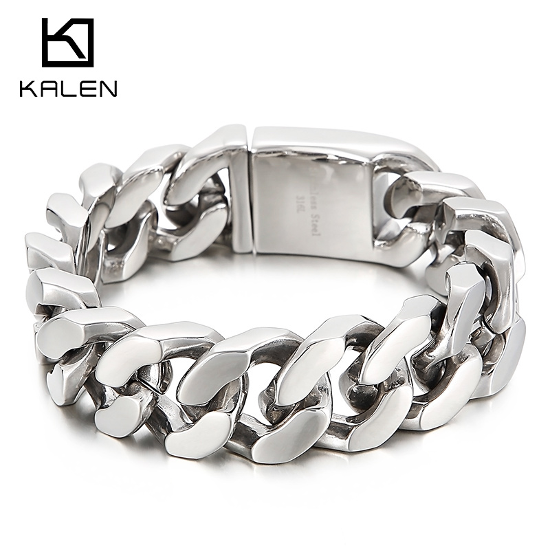 KALEN 22 cm Paslanmaz Çelik Li - Men Accessories Ring And Bracelet incelemesi ve fiyatı