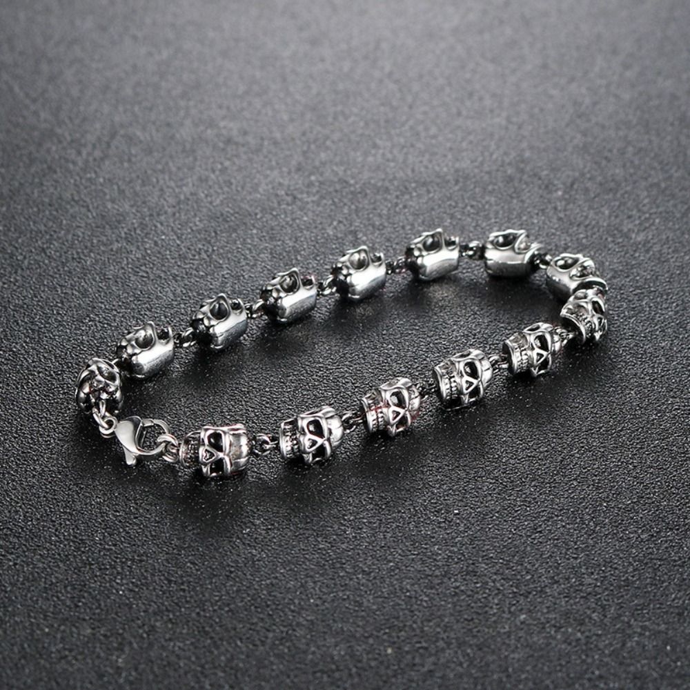 Yaratıcı Alaşım Kafatası Boncu - Men Accessories Ring And Bracelet incelemesi ve fiyatı