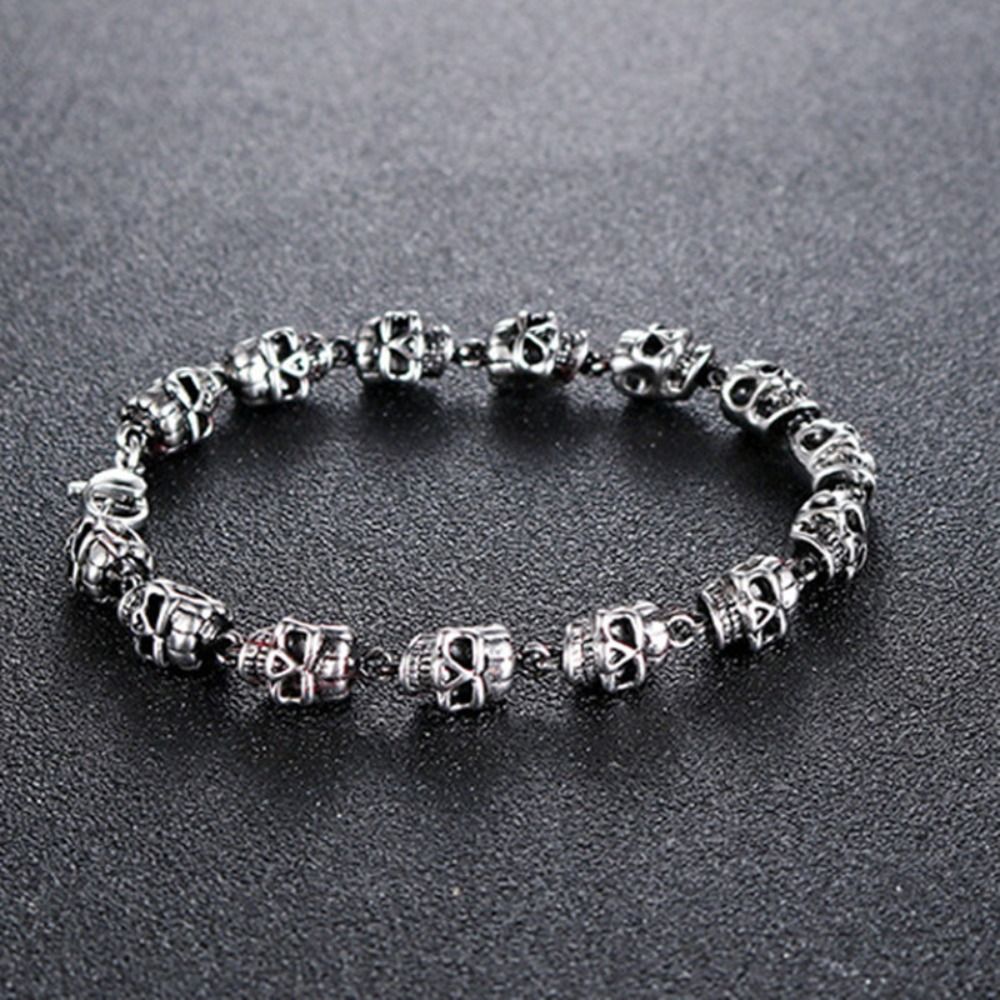 Yaratıcı Alaşım Kafatası Boncu - Men Accessories Ring And Bracelet incelemesi ve fiyatı