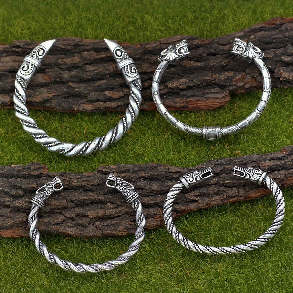 4 parçalı İskandinav Viking Re - Men Accessories Ring And Bracelet incelemesi ve fiyatı