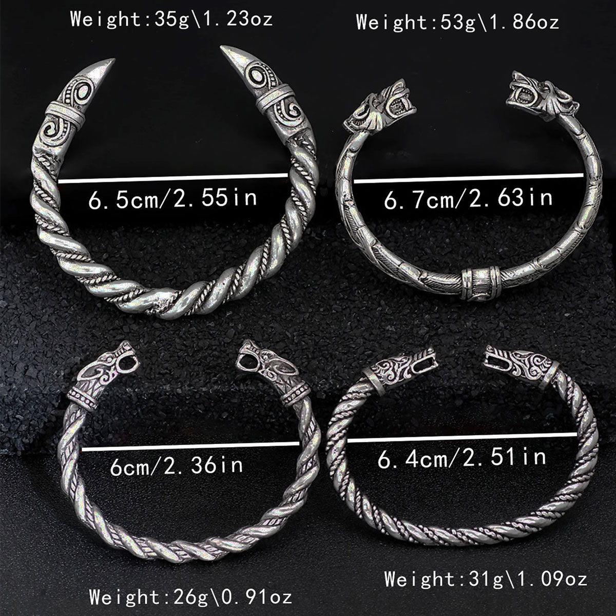 4 parçalı İskandinav Viking Re - Men Accessories Ring And Bracelet incelemesi ve fiyatı