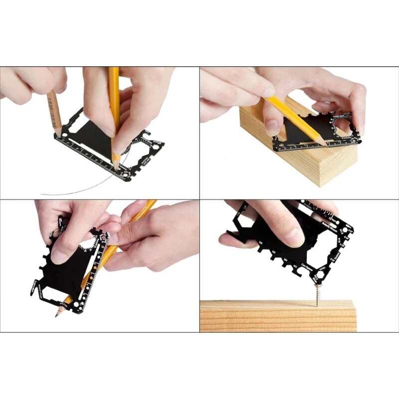 Çok aracı 46 in 1 kredi kartı  - Men Accessories Gadgets incelemesi ve fiyatı