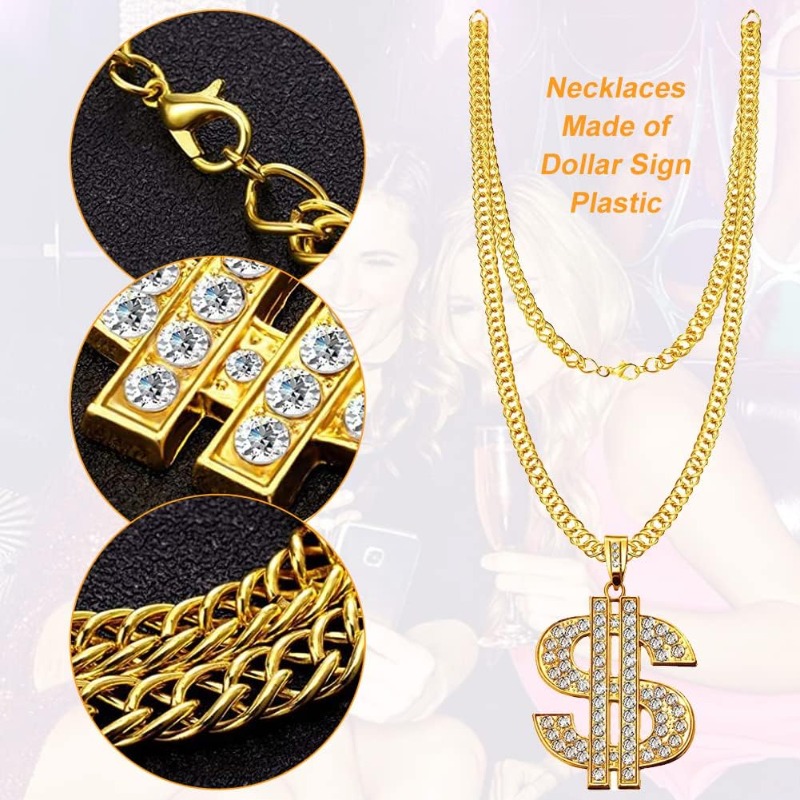 5 adet Hip Hop Kostüm seti, 80 - Men Accessories Ring And Bracelet incelemesi ve fiyatı