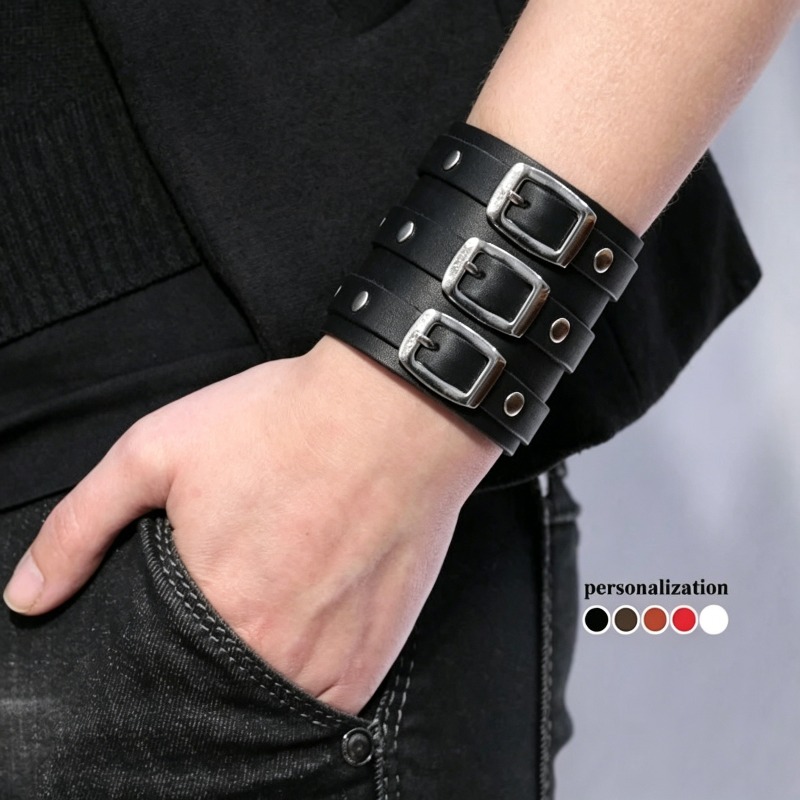 Erkekler için Deri Kol Bandı,  - Men Accessories Ring And Bracelet incelemesi ve fiyatı