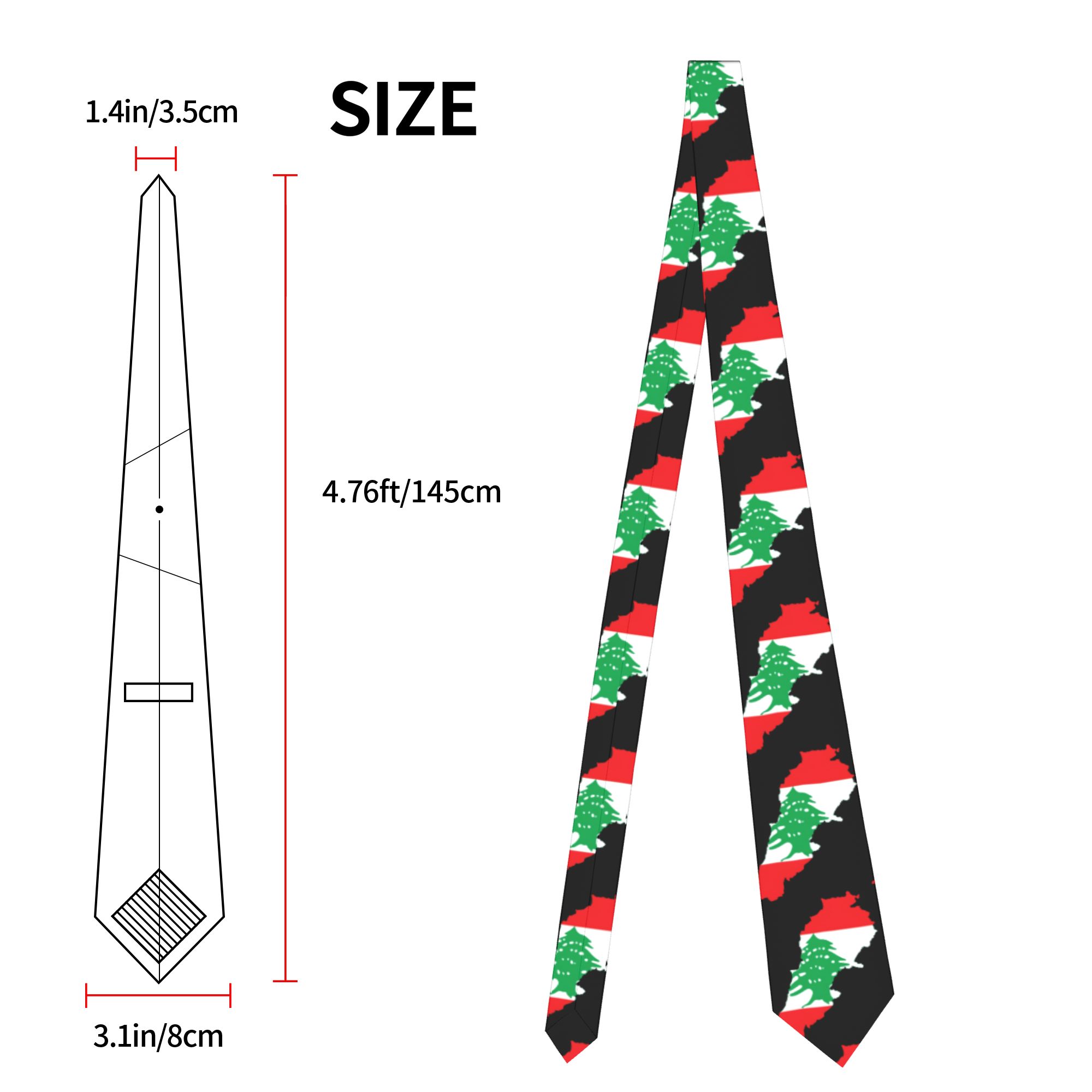 Lübnan Bayrağı Haritası Kravat - Men Accessories Lebanon incelemesi ve fiyatı